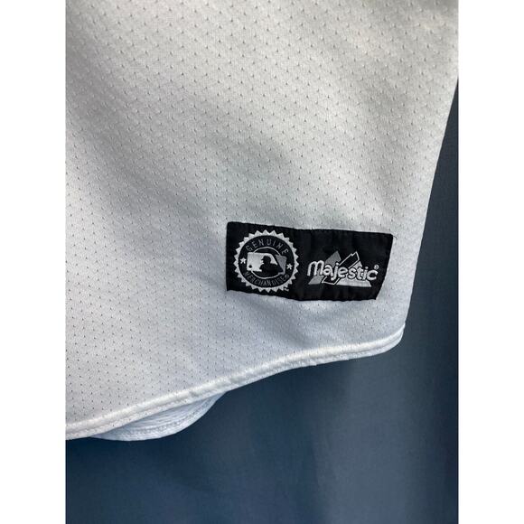 Vintage Majestic Jersey Mens XL White Button Front MLB Genuine Merchandise B76 - Picture 4 of 8